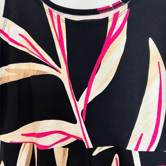 ALFANI PETITE MEDIUM MULTICOLOR BLACK PINK WHITE WOMEN TANK DRESS BRAND NEW - Picture 6 of 8